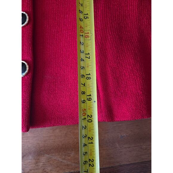 BEAUTIFUL St John collection Blazer jacket red size 2 - Picture 6 of 8